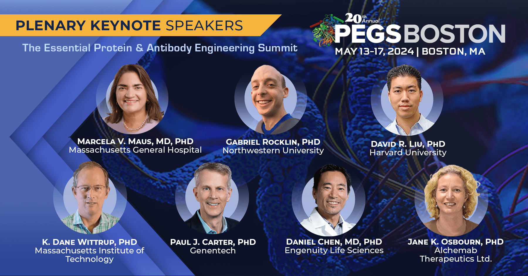 Plenary Keynote Sessions at the PEGS Boston Summit | Protein 